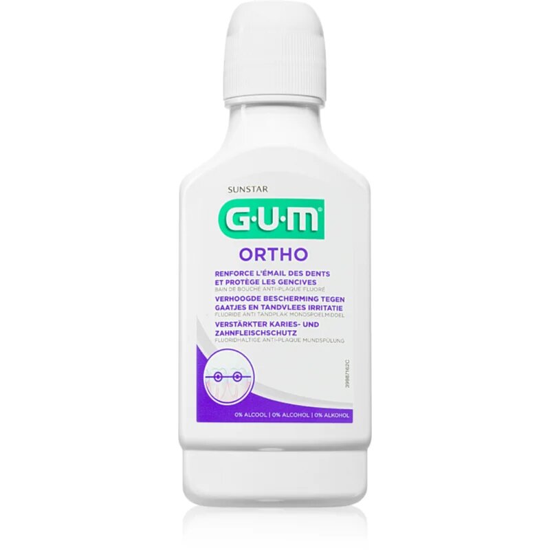 G.U.M Ortho apă de gură aparat dentar 300 ml