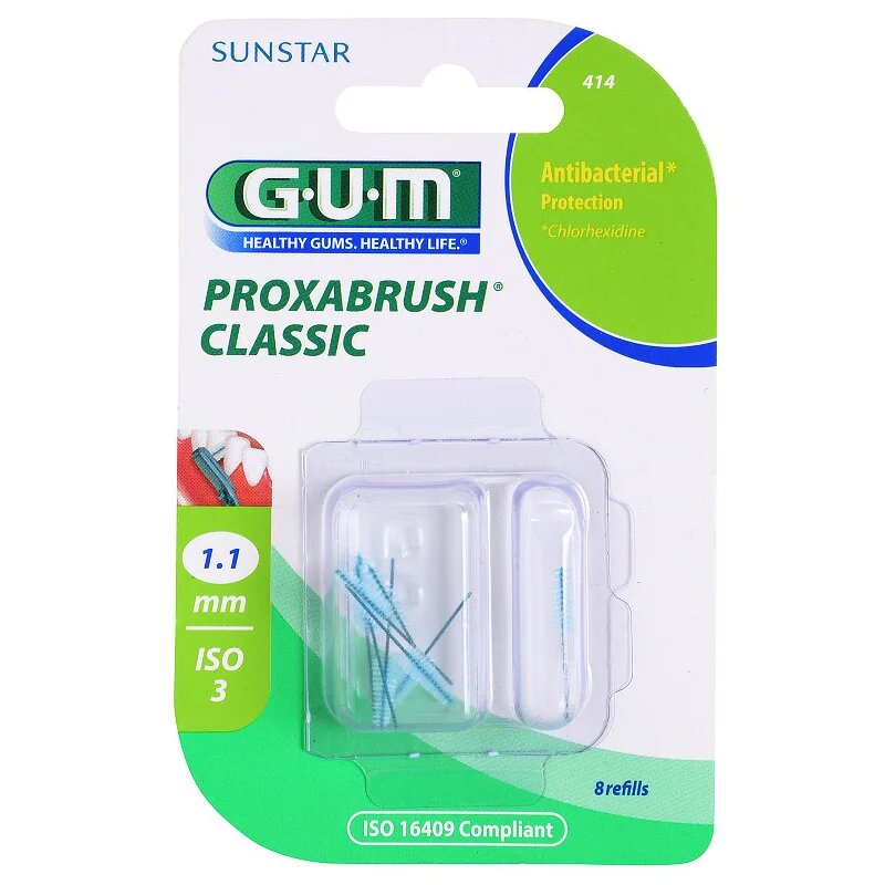 G.U.M Proxabrush Classic rezerve perii interdentare 11 mm 8 buc