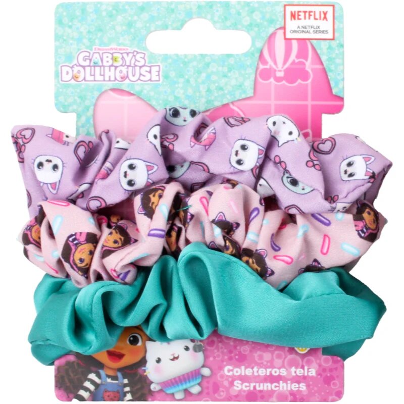 Gabby's Dollhouse Hair Accessories Scrunchies Elastice pentru par 3 buc