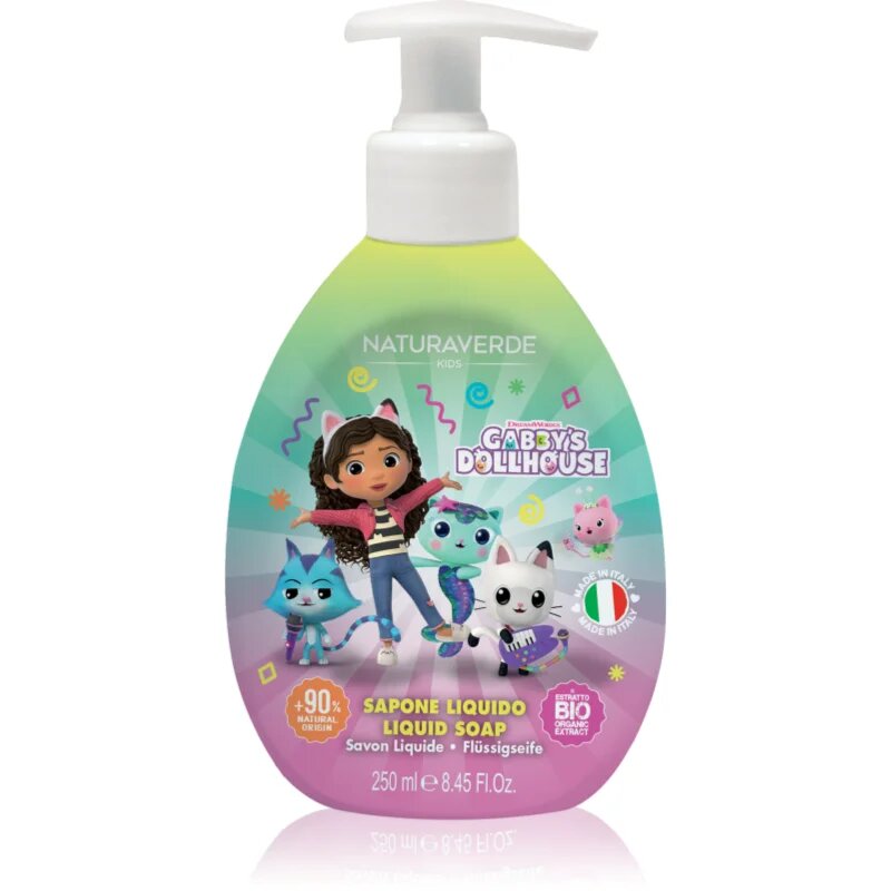 Gabby's Dollhouse Naturaverde Kids săpun lichid pentru copii 250 ml
