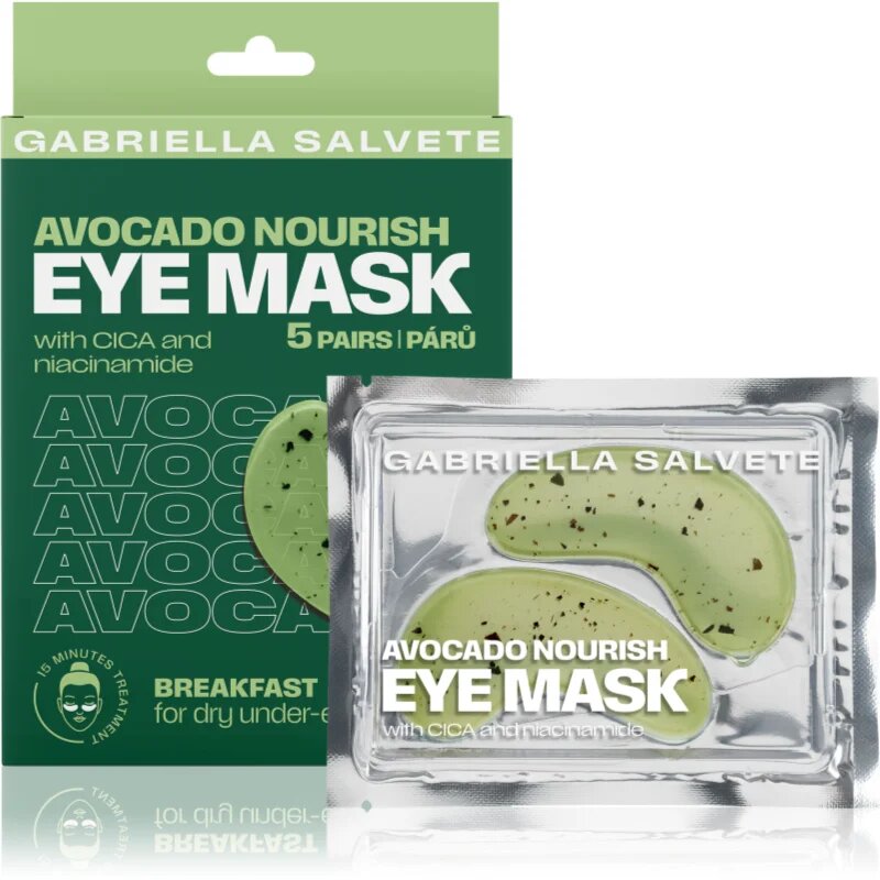 Gabriella Salvete Eye Mask Avocado Masca intens hrănitoare pentru ochi 5 buc
