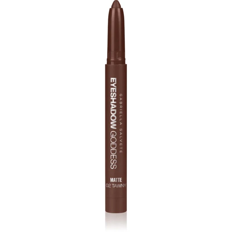 Gabriella Salvete Eyeshadow Goddess fard de pleoape cremos in creion culoare Matte 02 Tawny 1.3 g