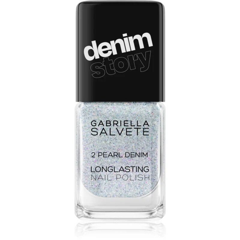 Gabriella Salvete Longlasting Enamel Denim Story lac de unghii cu rezistenta indelungata culoare 02 Pearl Denim 11 ml