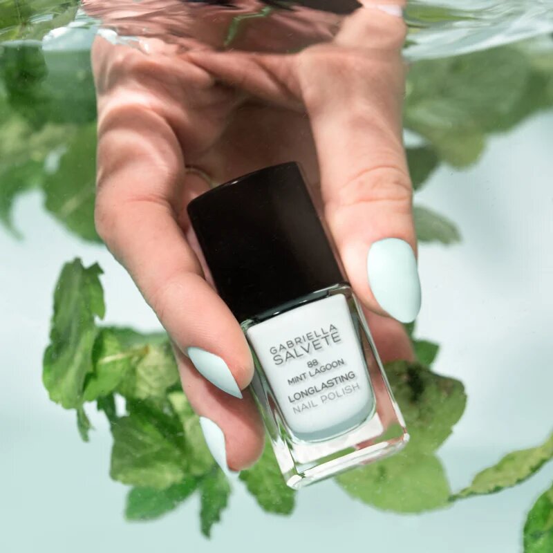 Gabriella Salvete Longlasting Enamel lac de unghii cu rezistenta indelungata lucios culoare 88 Mint Lagoon 11 ml