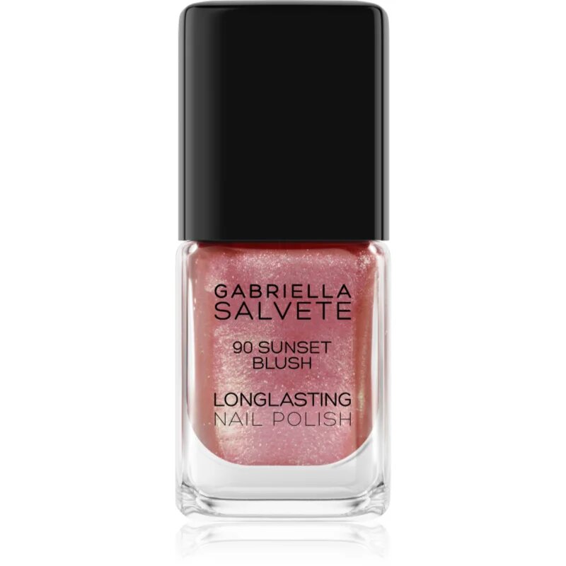 Gabriella Salvete Longlasting Enamel lac de unghii cu rezistenta indelungata stralucire de perla culoare 90 Sunset Blush 11 ml