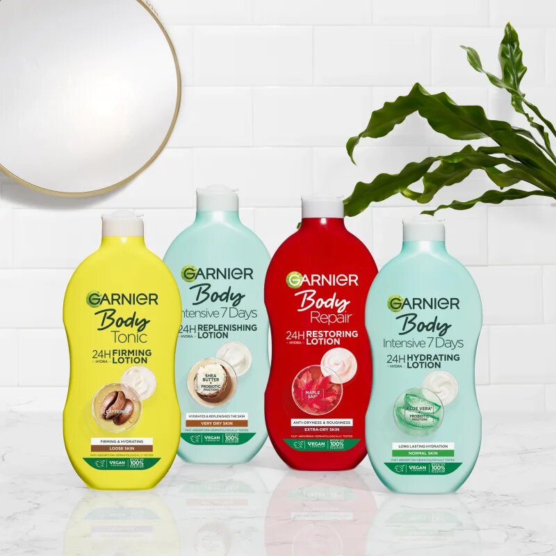 Garnier Body Intensive 7 Days loțiune de corp hidratantă cu aloe vera 400 ml