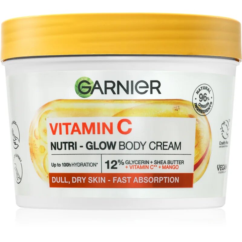 Garnier Body SuperFood cremă de corp cu efect de iluminare cu vitamina C 380 ml