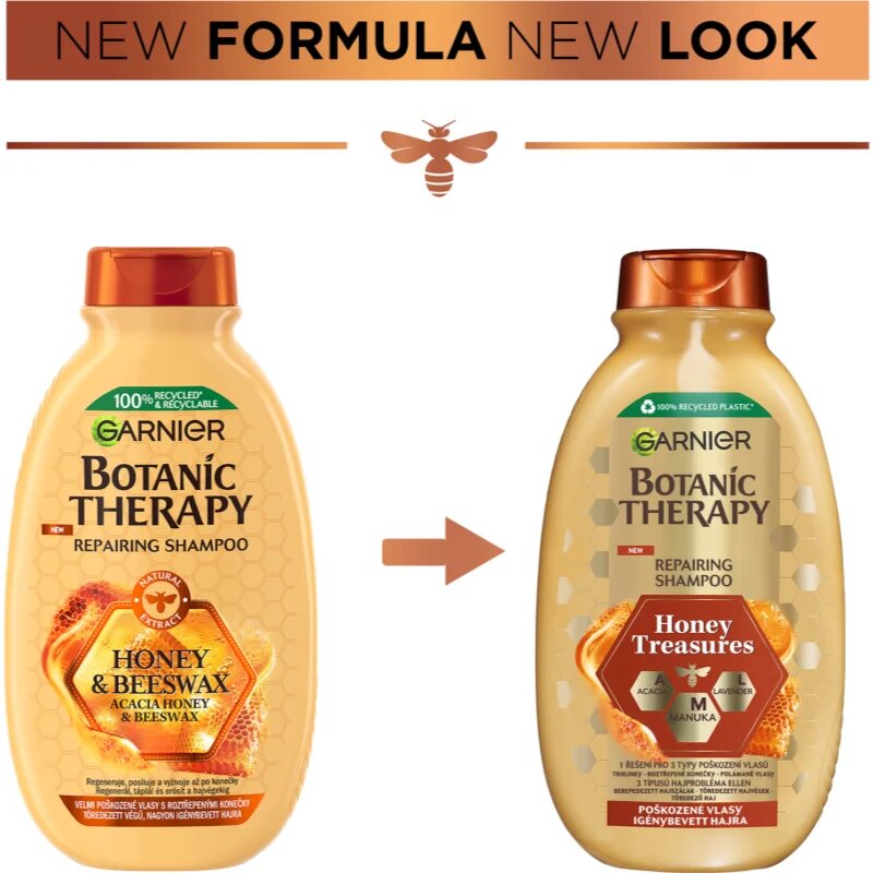 Garnier Botanic Therapy Honey & Propolis șampon regenerator pentru par deteriorat 400 ml