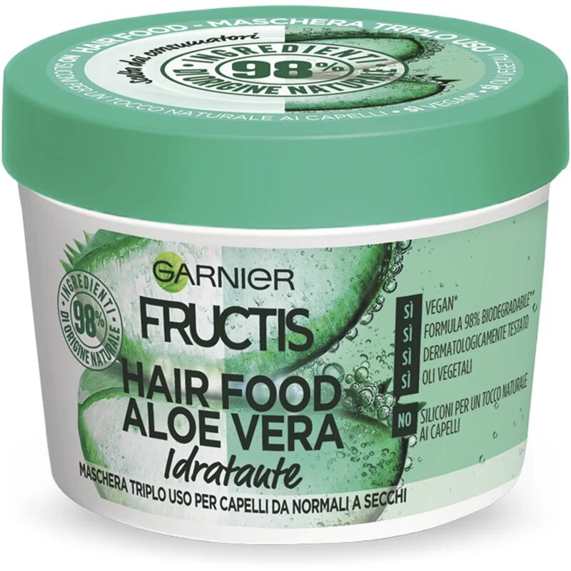 Fructis Aloe Vera Hair Food Masca hidratanta par cu aloe vera 390 ml