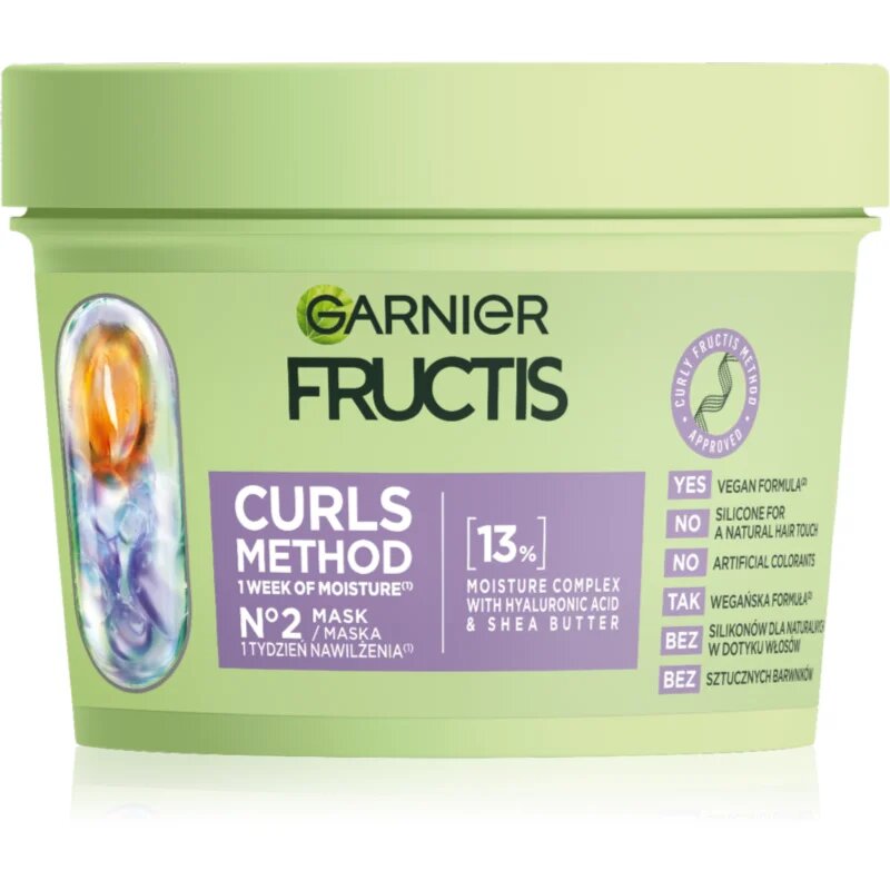Fructis Curls Method Masca hidratanta par pentru par ondulat si cret 370 ml