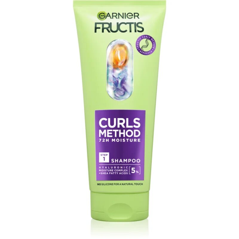 Garnier Fructis Curls Method sampon hidratant pentru par ondulat si cret 200 ml