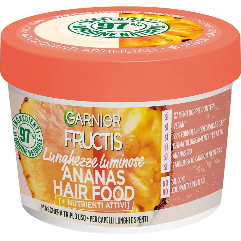 Fructis Pineapple Hair Food masca revitalizanta pentru păr lung 390 ml