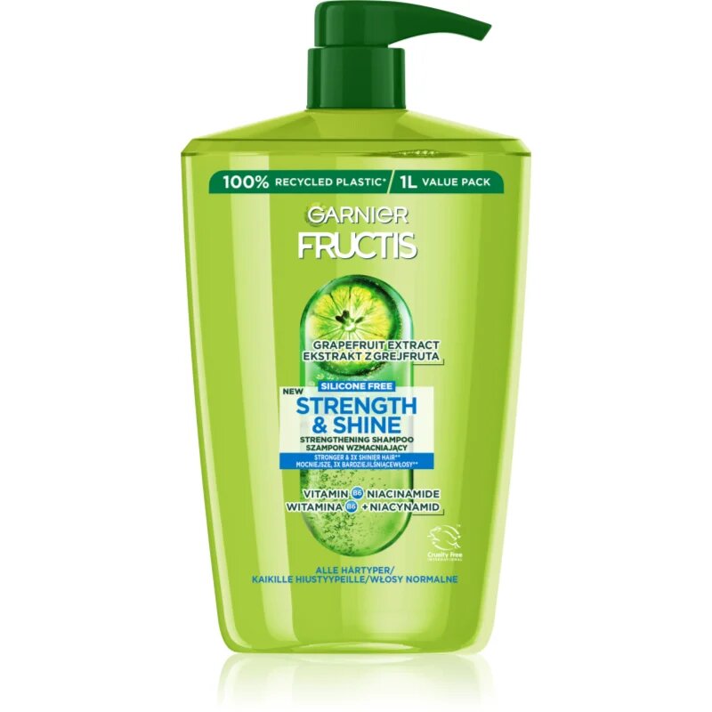Fructis Strength & Shine sampon fortifiant pentru toate tipurile de păr 1000 ml