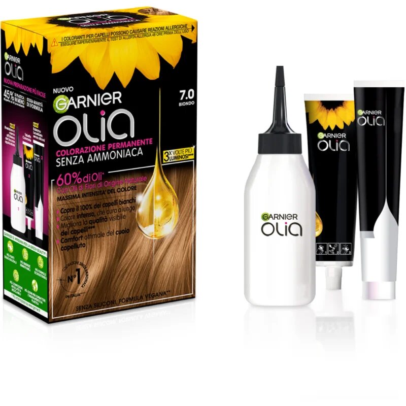 Garnier Olia Culoare permanenta pentru par culoare 7.0 Biondo 1 buc