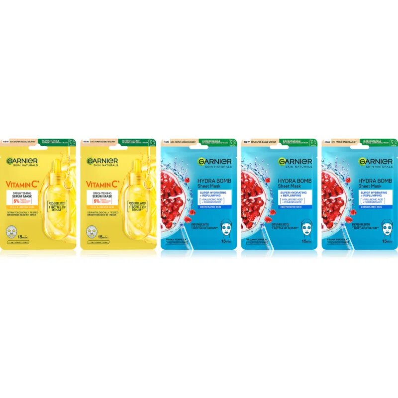 Garnier Textil Masks set faciale