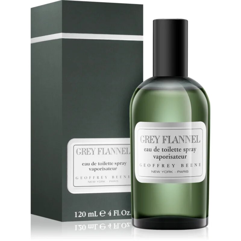 Geoffrey Beene Grey Flannel Eau de Toilette cu atomizor pentru bărbați 120 ml