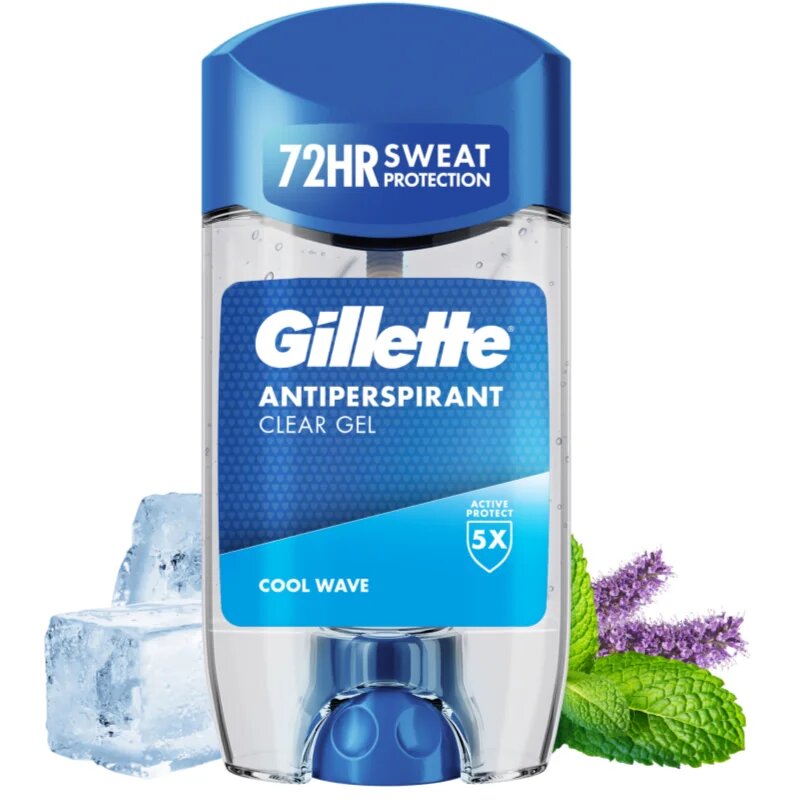 Gillette Cool Wave gel antiperspirant pentru barbati 70 ml