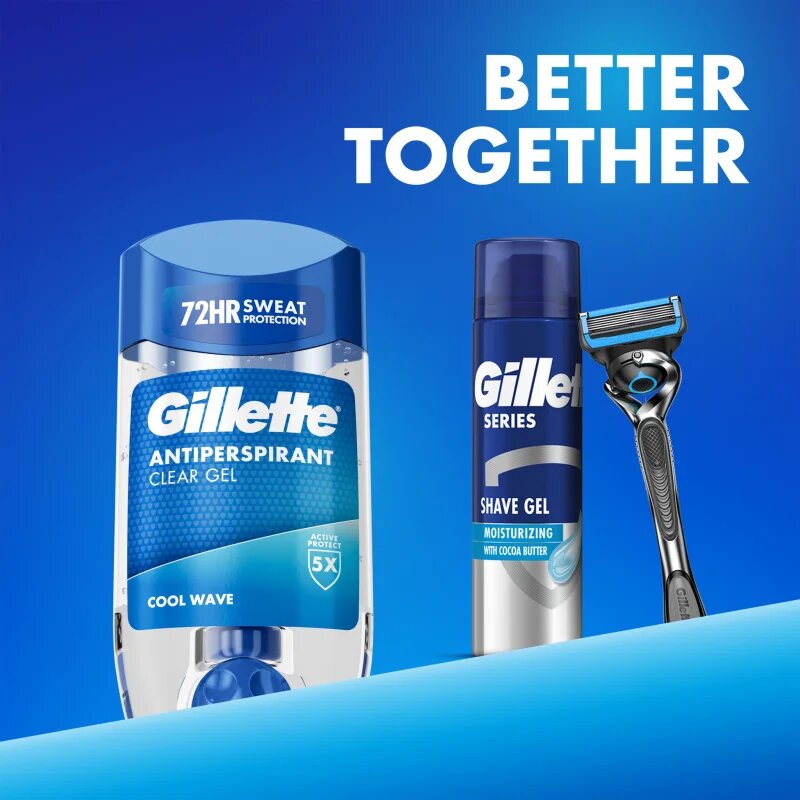 Gillette Cool Wave gel antiperspirant pentru barbati 70 ml
