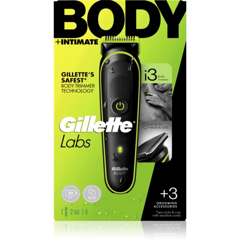 Gillette Labs i3 trimmer pentru zonele intime și corp pentru barbati 1 buc