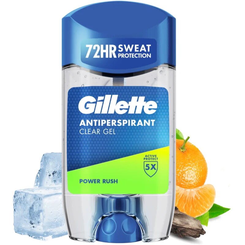 Gillette Power Rush gel antiperspirant pentru barbati 70 ml