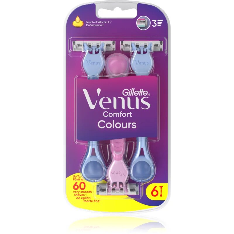 Gillette Venus Comfort Colours aparat de ras de unică folosință 6 buc