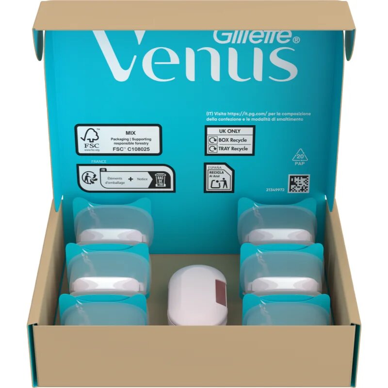 Gillette Venus PRO Smooth Sensitive rezerva Lama + capac de protecție 10 buc