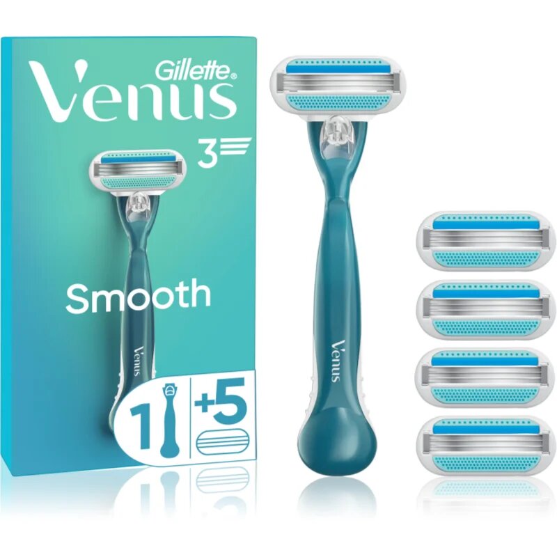 Gillette Venus Smooth Aparat de ras + rezervă lame 5 buc