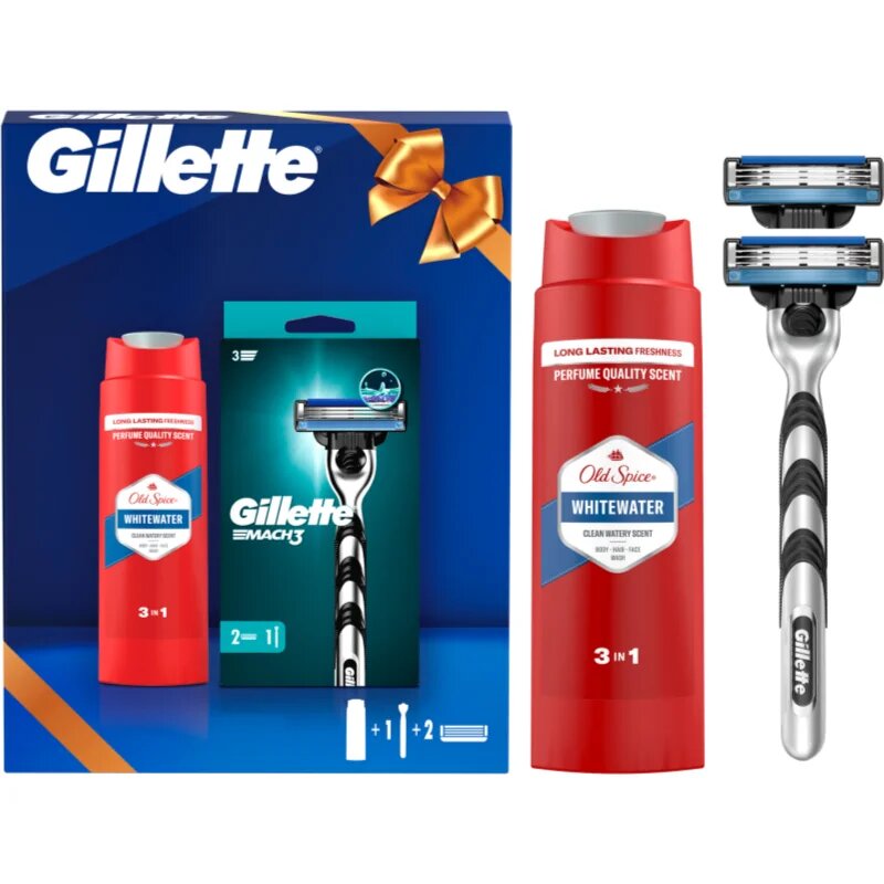 Gillette Whitewater + Mach3 Gift Set set cadou