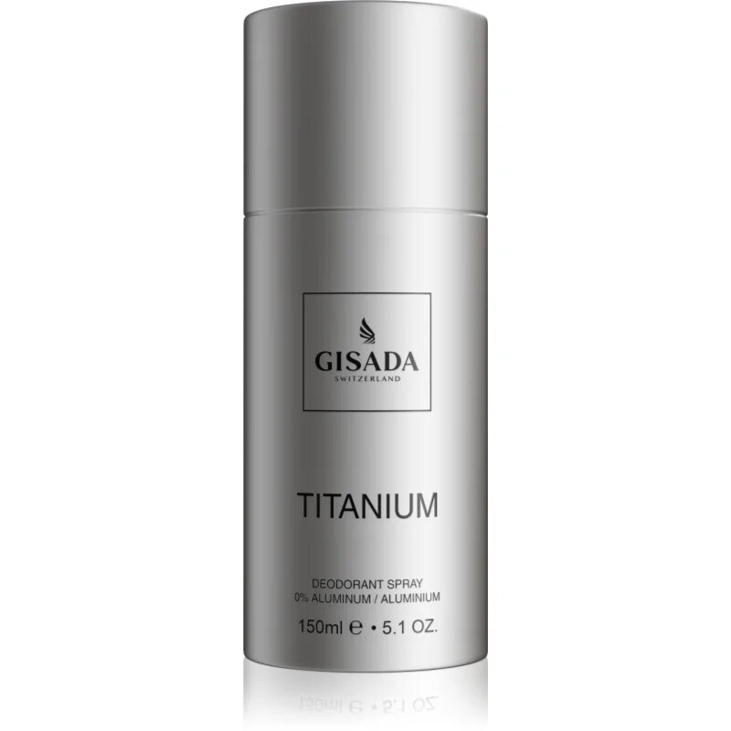 Gisada Titanium deodorant spray fără aluminiu pentru bărbați 150 ml