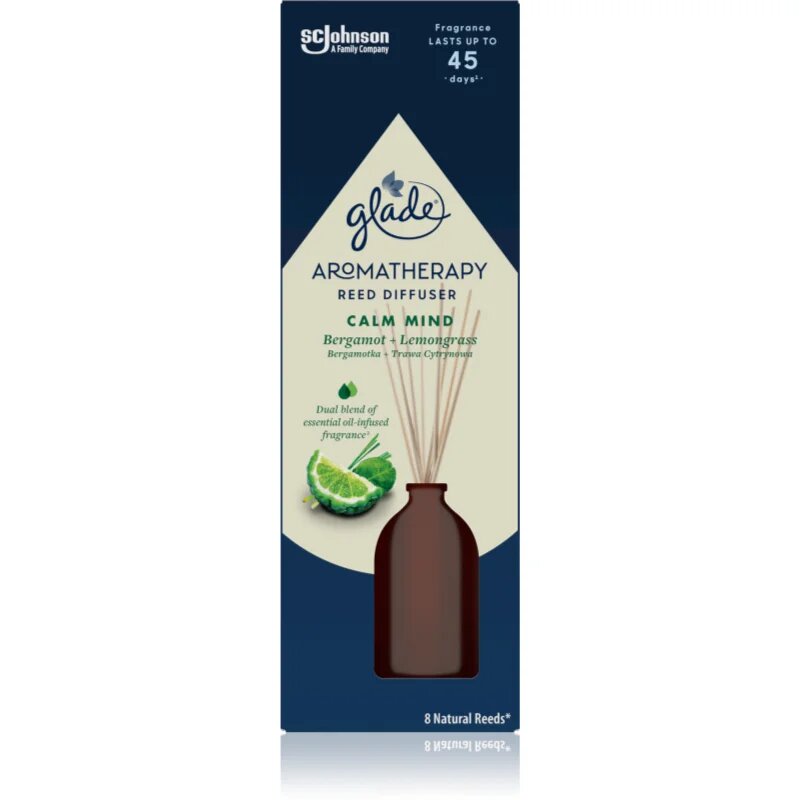Glade Aromatherapy Calm Mind aroma difuzor cu rezervã Bergamot + Lemongrass 80 ml