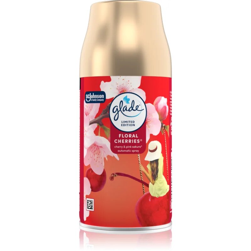 Glade Automatic Floral Cherries automat de odorizare a aerului rezervă 269 ml