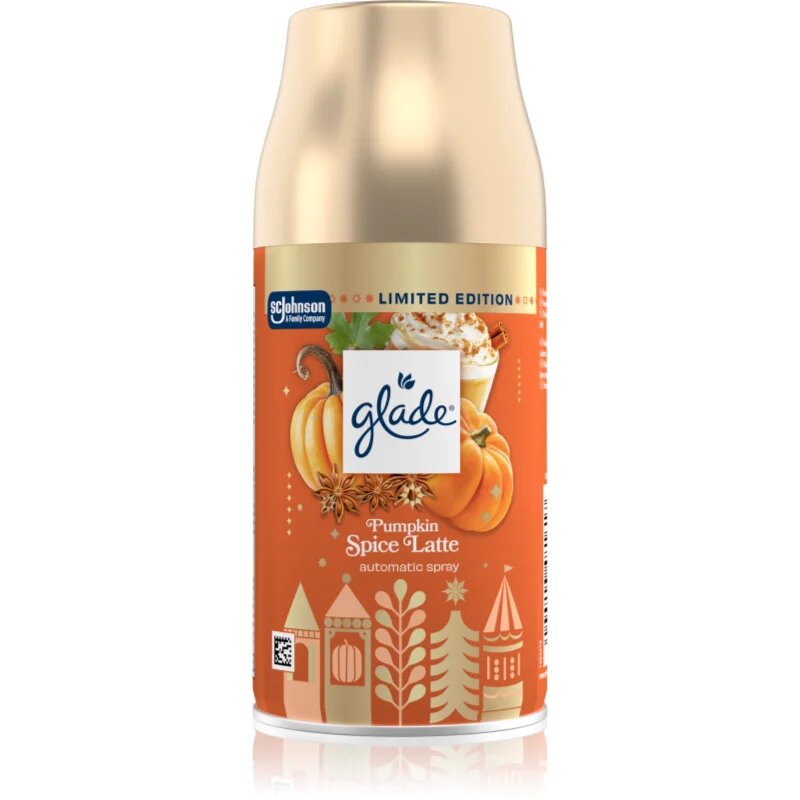 Glade Automatic Pumpkin Spice Latte automat de odorizare a aerului rezervă 269 ml
