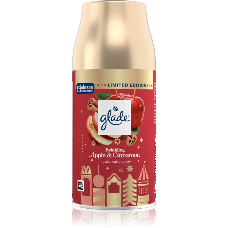 Glade Automatic Twinkling Apple & Cinnamon automat de odorizare a aerului rezervă 269 ml