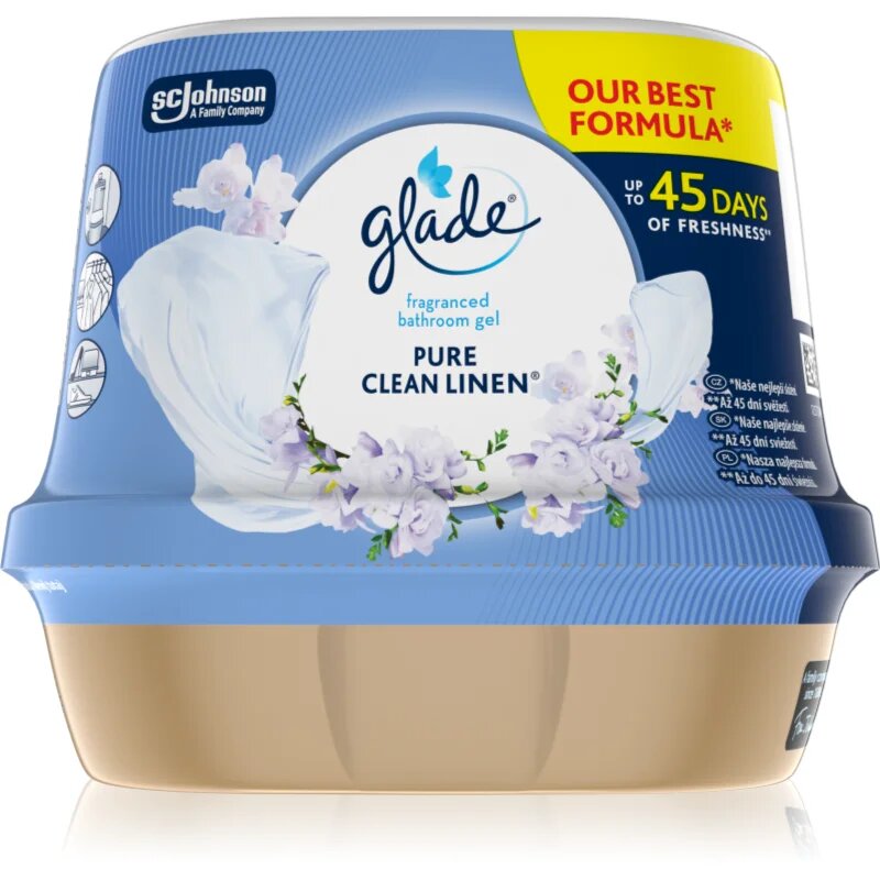 Glade Clean Linen gel parfumat pentru baie 180 g