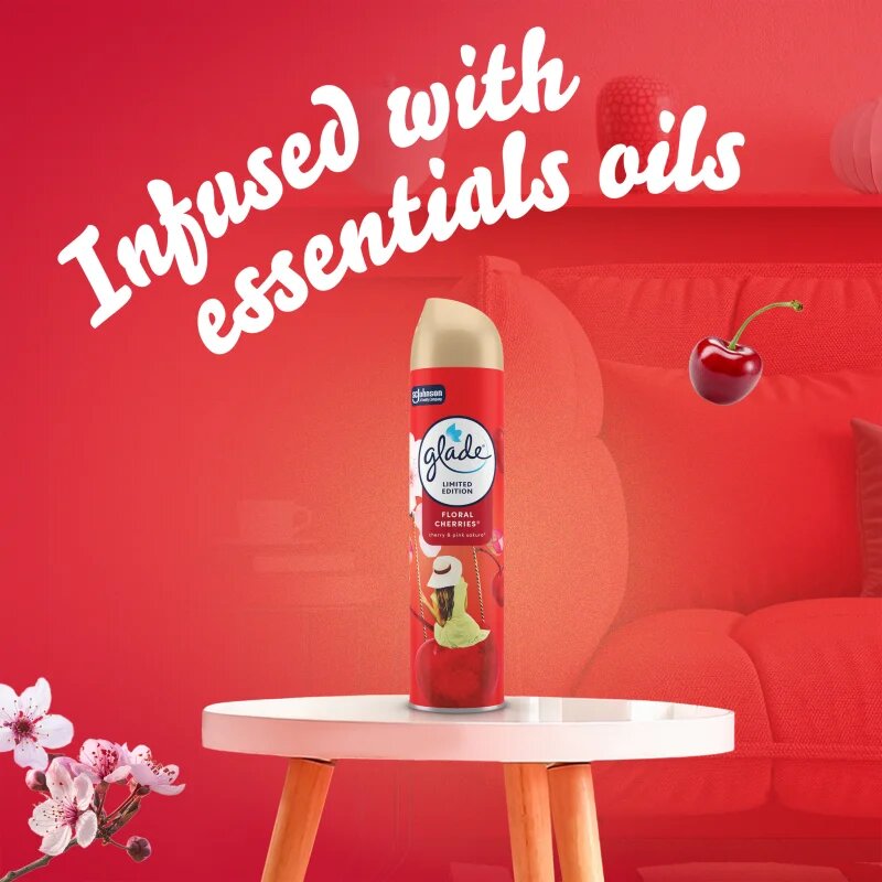 Glade Floral Cherries odorizant de camera 300 ml