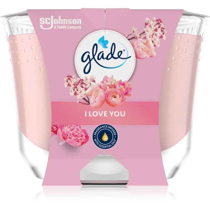 Glade I Love You lumânare parfumată 204 g