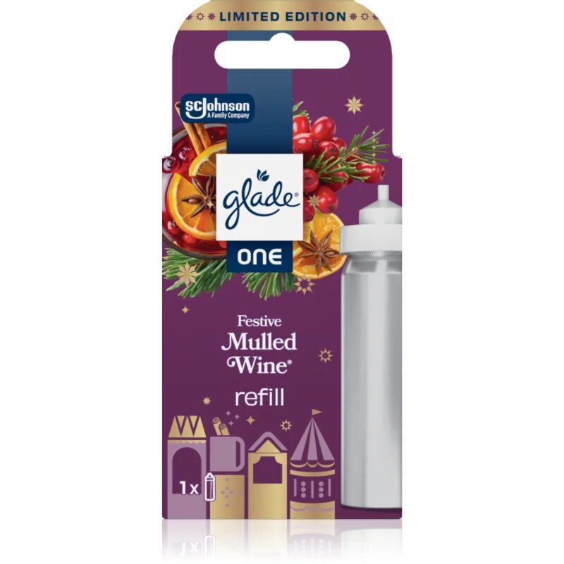 Glade ONE Festive Mulled Wine rezervă de reumplere pentru odorizantul de aer 10 ml