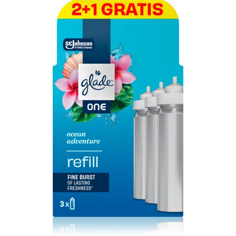 Glade ONE Ocean Adventure rezervă de reumplere pentru odorizantul de aer 3x10 ml