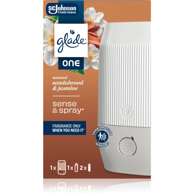 Glade ONE Sensual Sandalwood & Jasmine odorizant de aer automat cu reîncărcare 10 ml