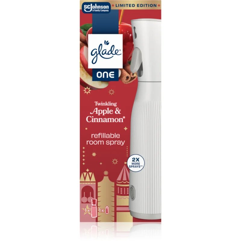 Glade ONE Twinkling Apple & Cinnamon odorizant de camera reincarcabil 10 ml