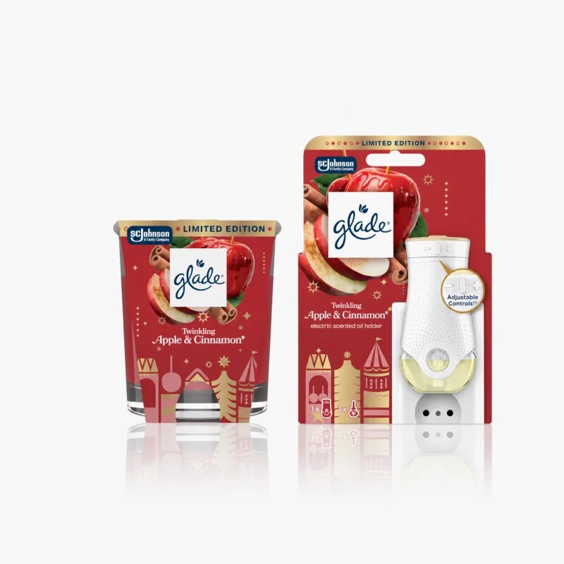 Glade ONE Twinkling Apple & Cinnamon set cadou de Crăciun