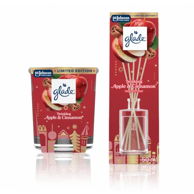 Glade ONE Twinkling Apple & Cinnamon set cadou de Crăciun