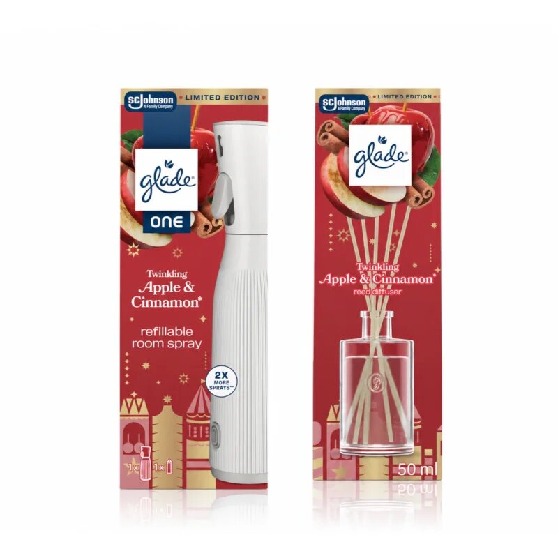 Glade ONE Twinkling Apple & Cinnamon set cadou de Crăciun