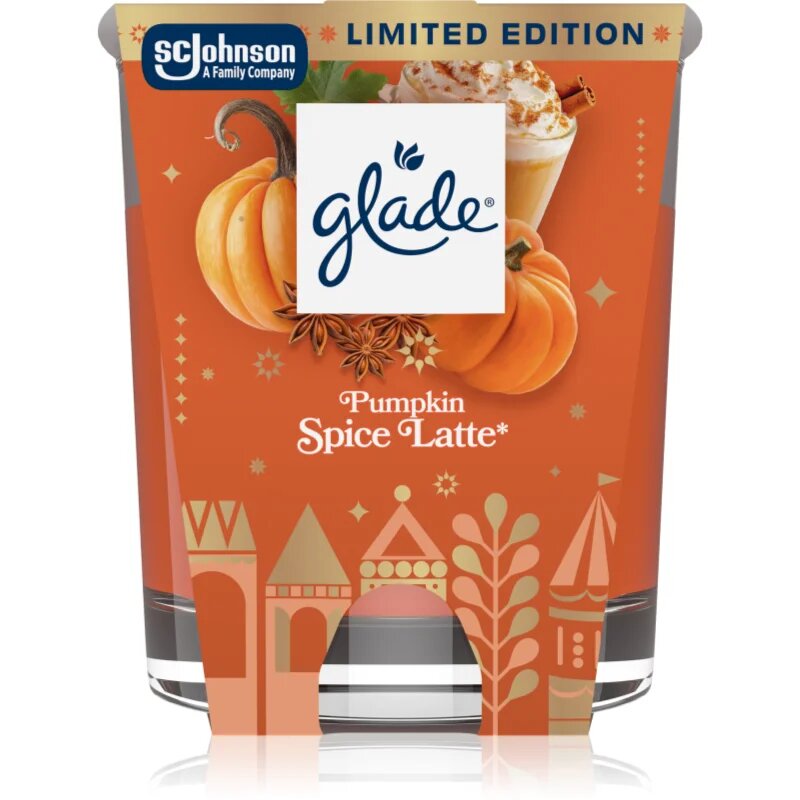 Glade Pumpkin Spice Latte NEW lumânare parfumată 112 g