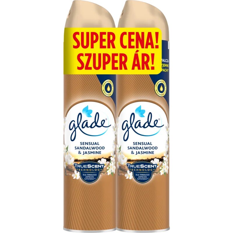 Glade Sensual Sandalwood & Jasmine odorizant de camera duo 2x300 ml