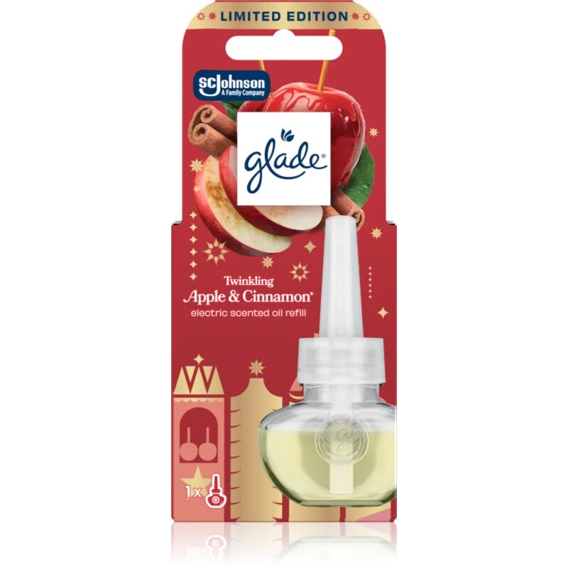 Glade Twinkling Apple and Cinnamon rezervă pentru difuzorul electric 20 ml