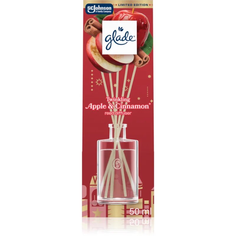 Glade Twinkling Apple & Cinnamon aroma difuzor cu rezervã 50 ml