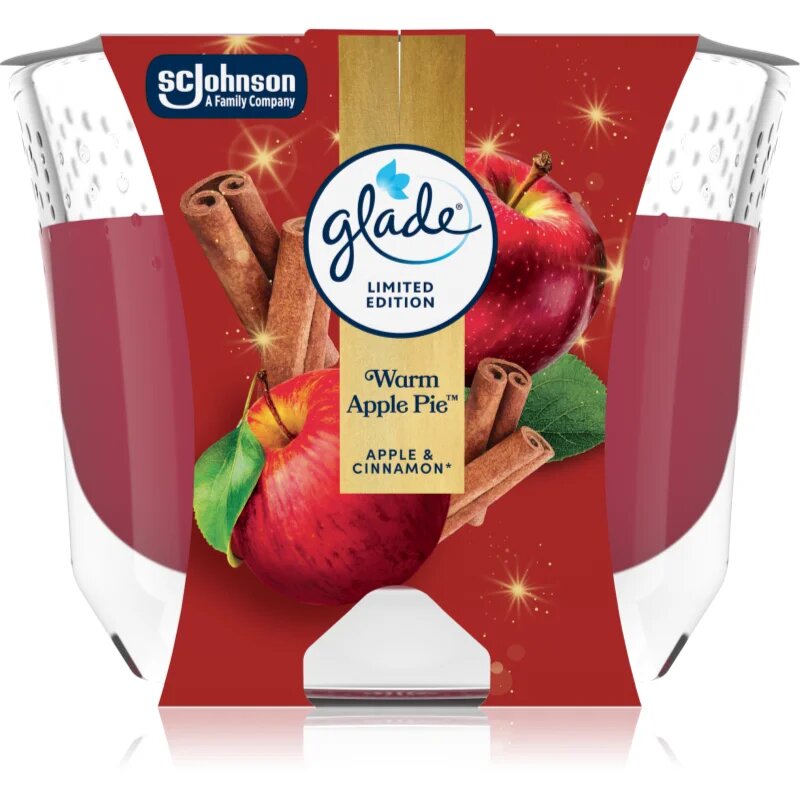 Glade Warm Apple Pie lumânare parfumată 204 g