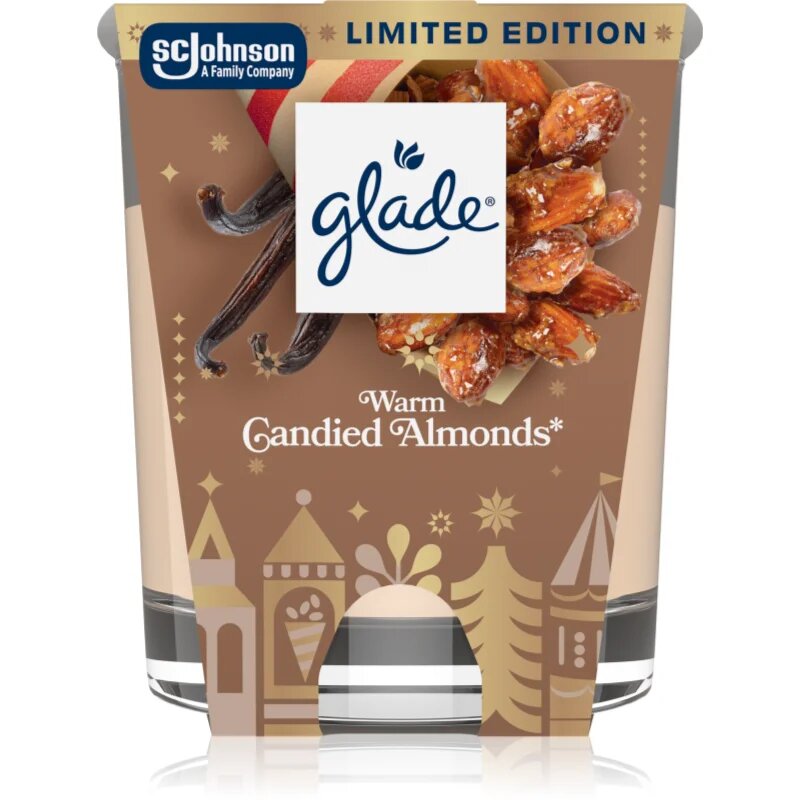 Glade Warm Candied Almonds lumânare parfumată 112 g