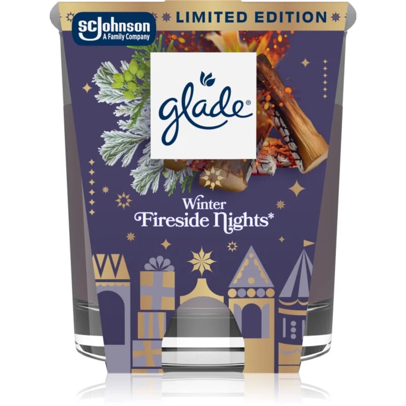 Glade Winter Fireside Nights lumânare parfumată 112 g
